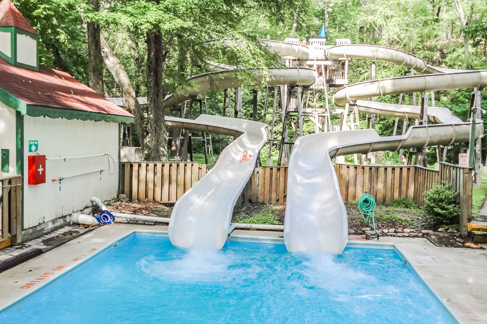 An enjoyable water slide at VRI's Alpine Crest Resort in Georgia.